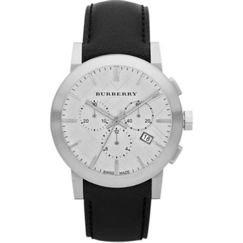 bu9355 burberry mens|Burberry Chronograph Silver Dial Black Leather Strap Men's .